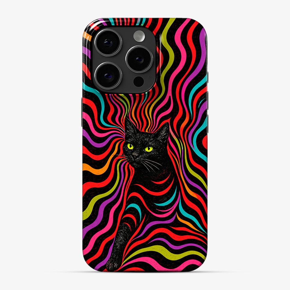 Trippy Whiskers Phone Case