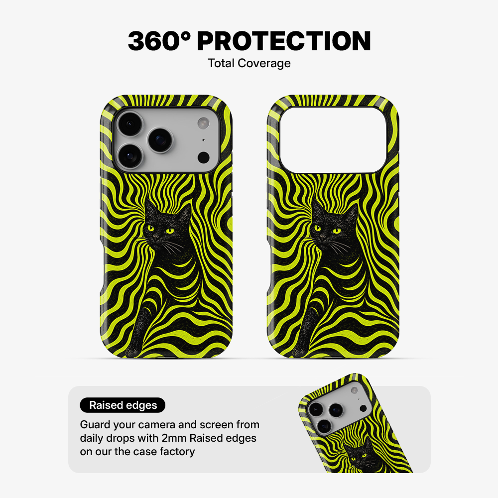 Neon Meow Phone Case