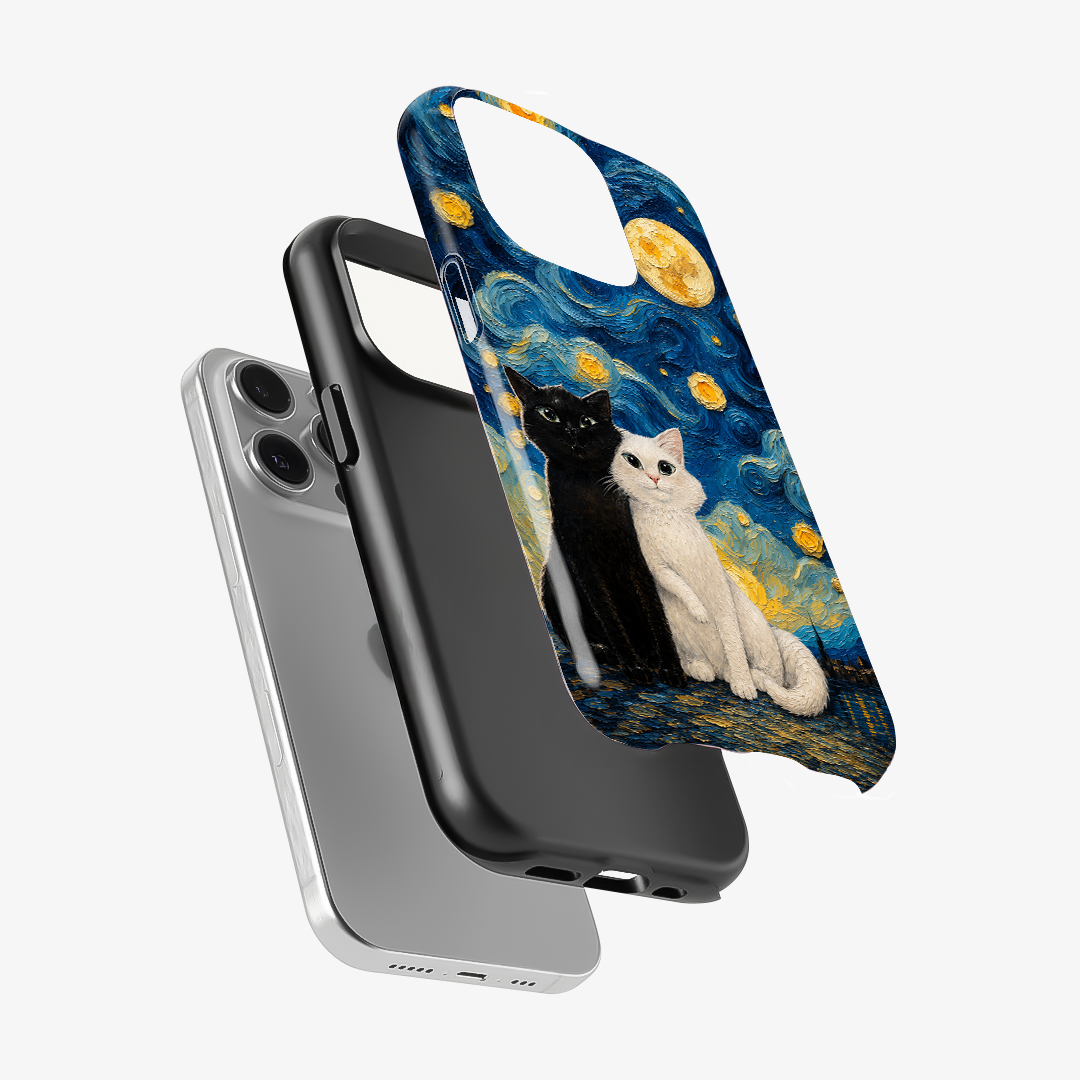 Moon Mood Cat Phone Case