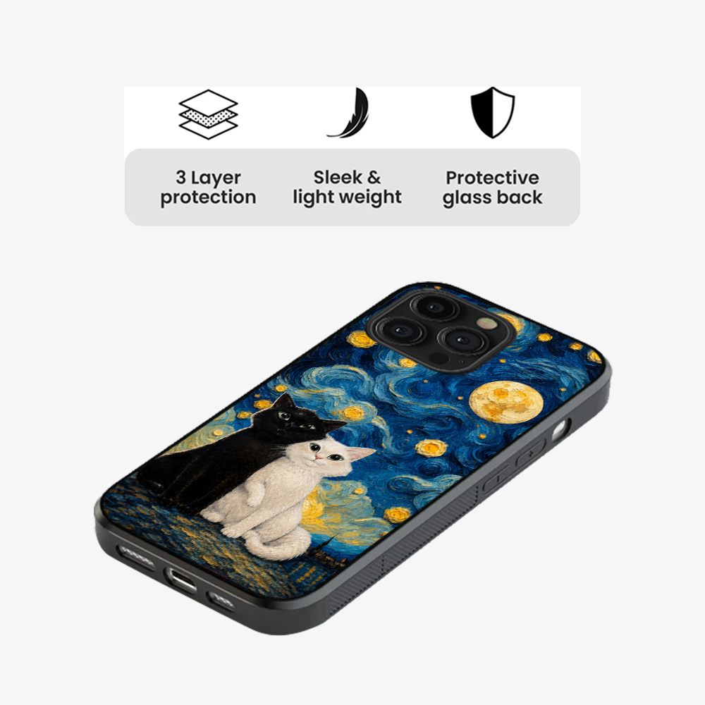 Moon Mood Cat Phone Case