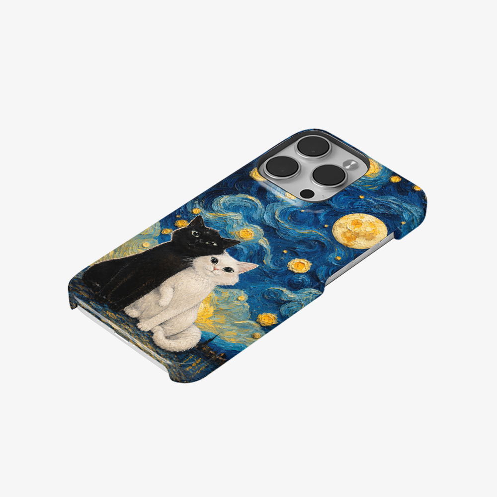 Moon Mood Cat Phone Case