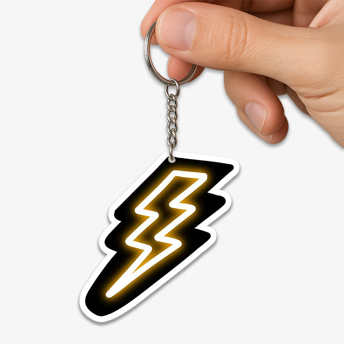 Neon Lightning KeyChain