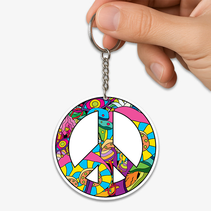 Peace Graffiti KeyChain