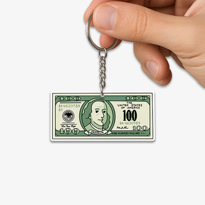 100 Bucks KeyChain