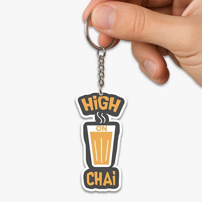 High On Chai KeyChain