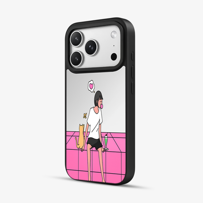 Chill Girl Mirror Phone Case