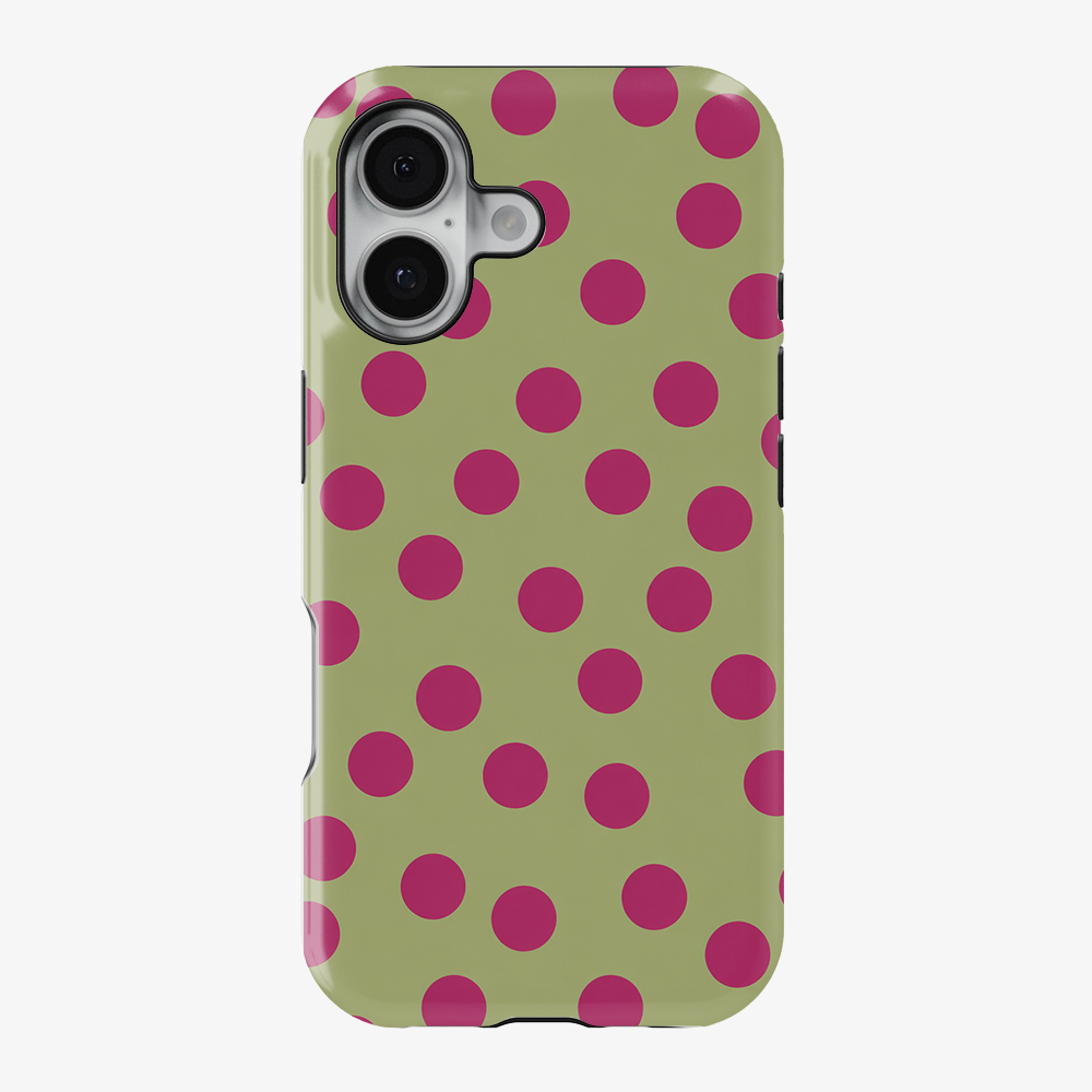 Berry Garden Dots Phone Case