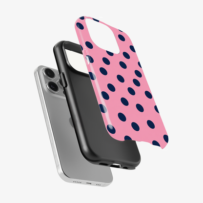 Navy Blush Dots Phone Case
