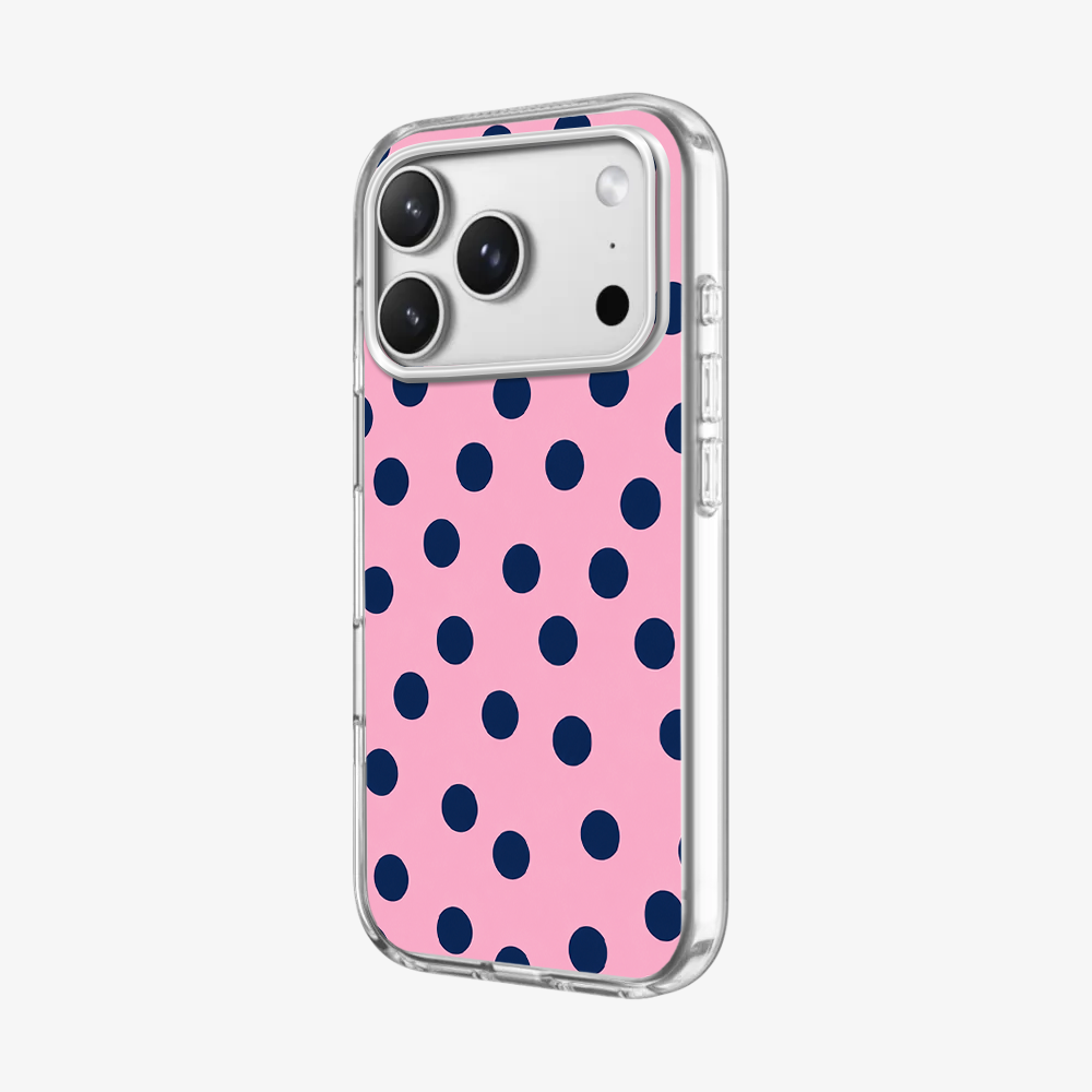 Navy Blush Dots Phone Case