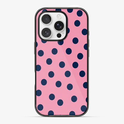 Navy Blush Dots Phone Case