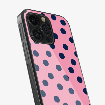 Navy Blush Dots Phone Case