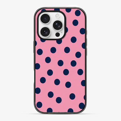 Navy Blush Dots Phone Case