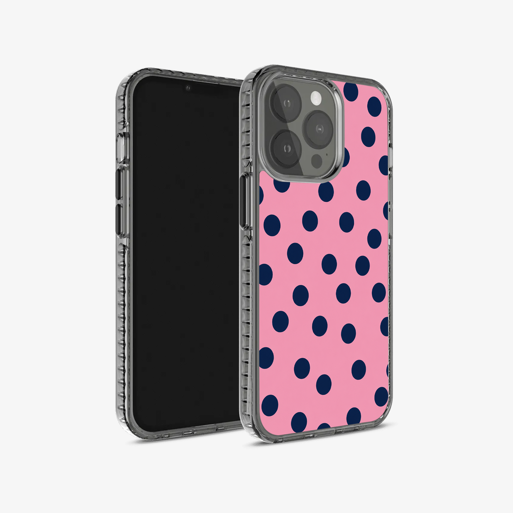 Navy Blush Dots Phone Case