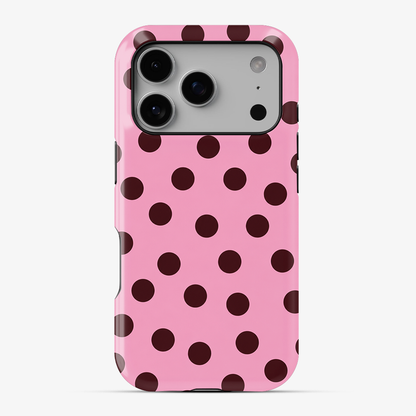 Pink Velvet Dots Phone Case