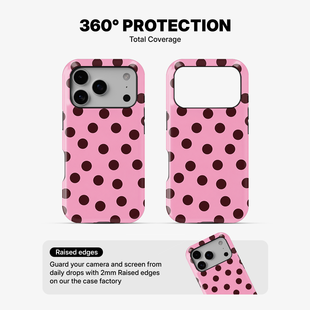Pink Velvet Dots Phone Case