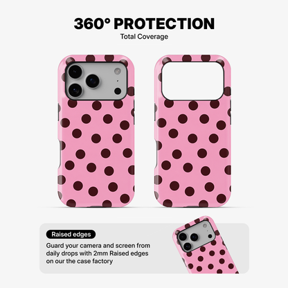 Pink Velvet Dots Phone Case