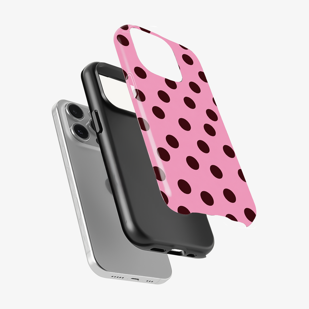 Pink Velvet Dots Phone Case