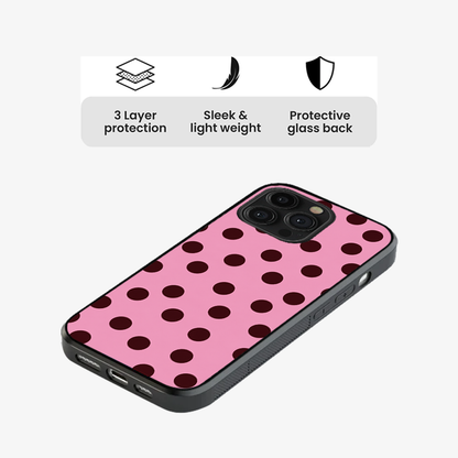 Pink Velvet Dots Phone Case