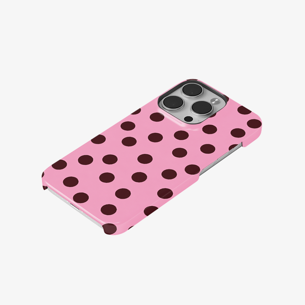 Pink Velvet Dots Phone Case