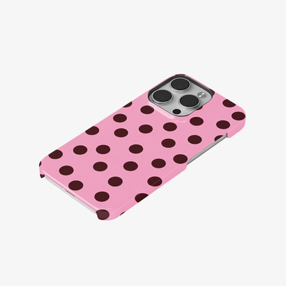 Pink Velvet Dots Phone Case
