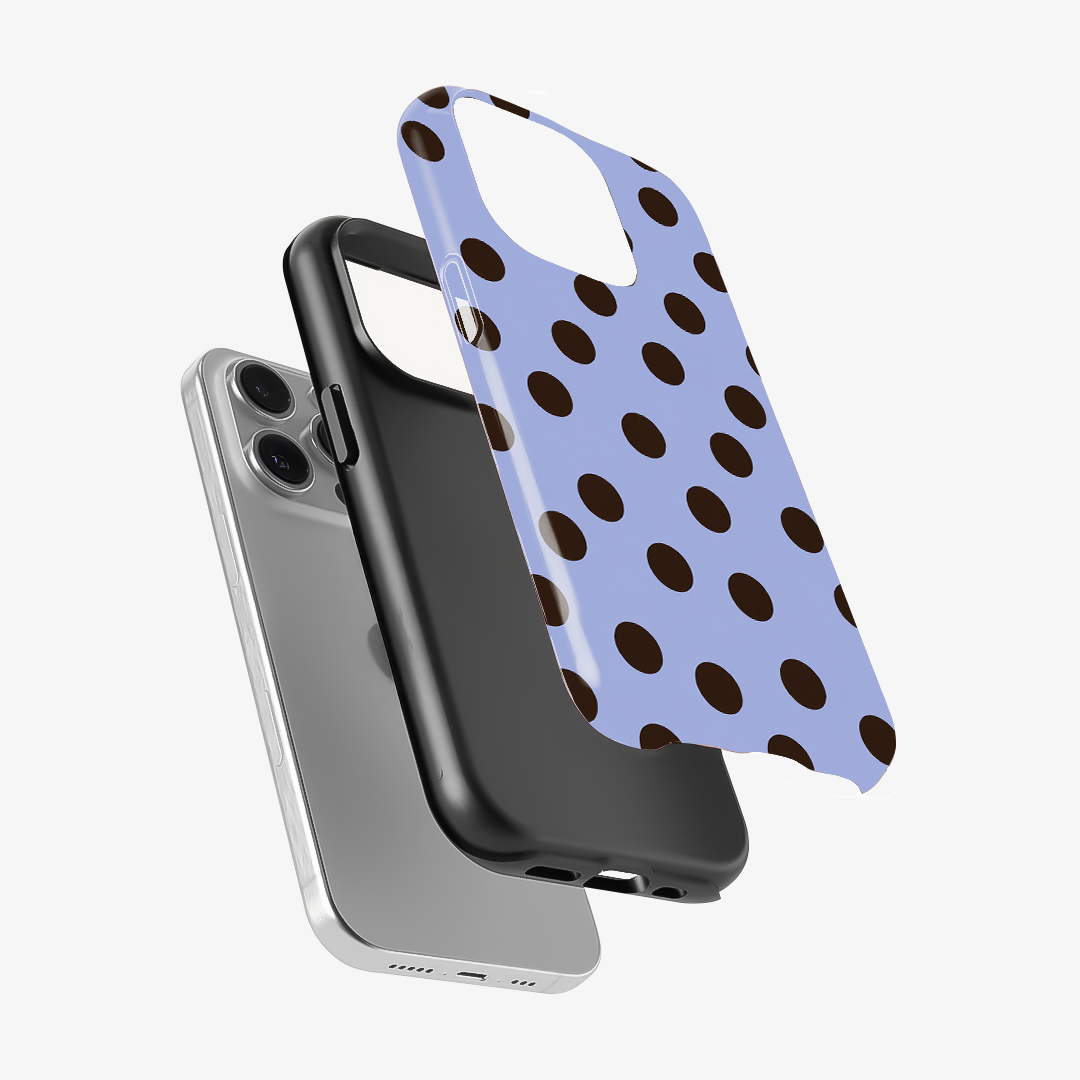 Lavender Latte Dots Phone Case