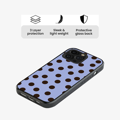Lavender Latte Dots Phone Case