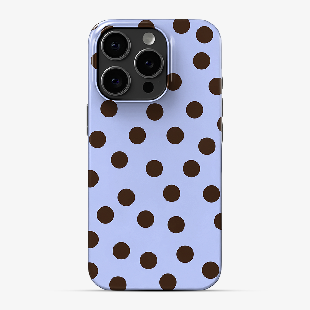 Lavender Latte Dots Phone Case