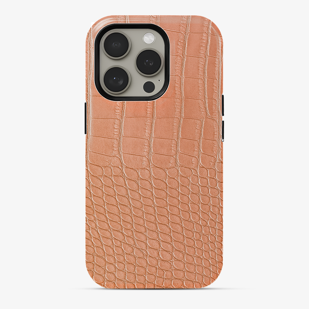 Pink Croco Armoured Phone Case