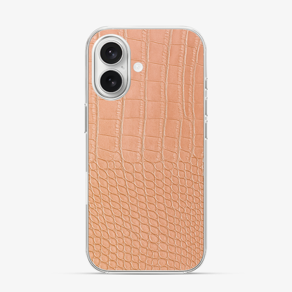 Pink Croco iPhone 16 Case