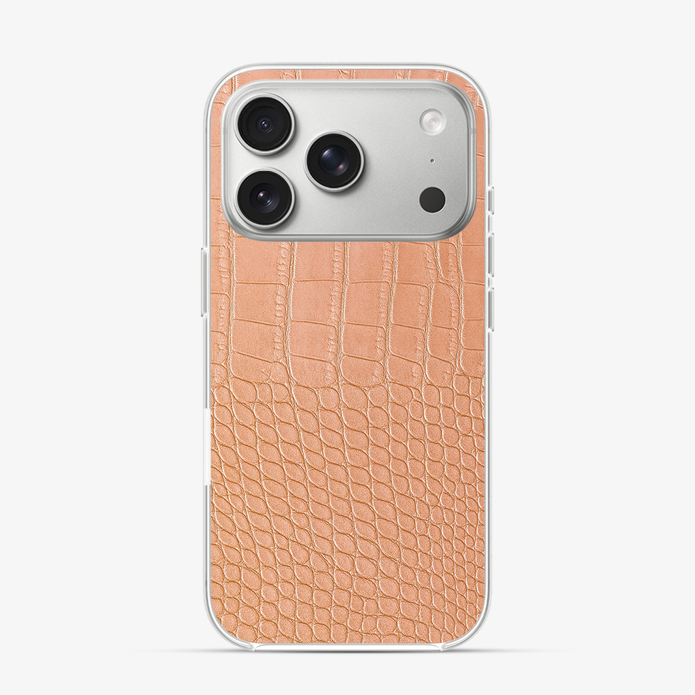 Pink Croco iPhone 17 Pro Case