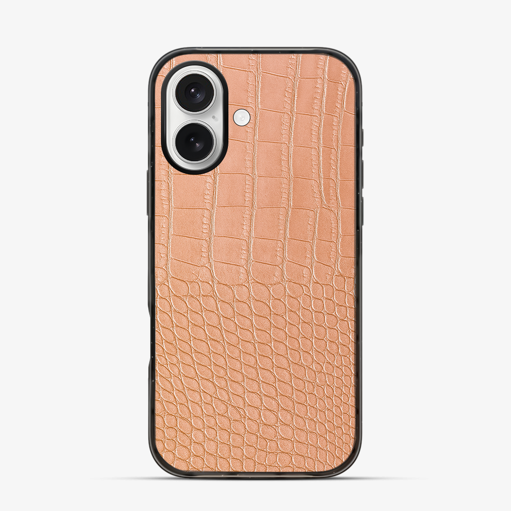 Pink Croco iPhone 16 Case