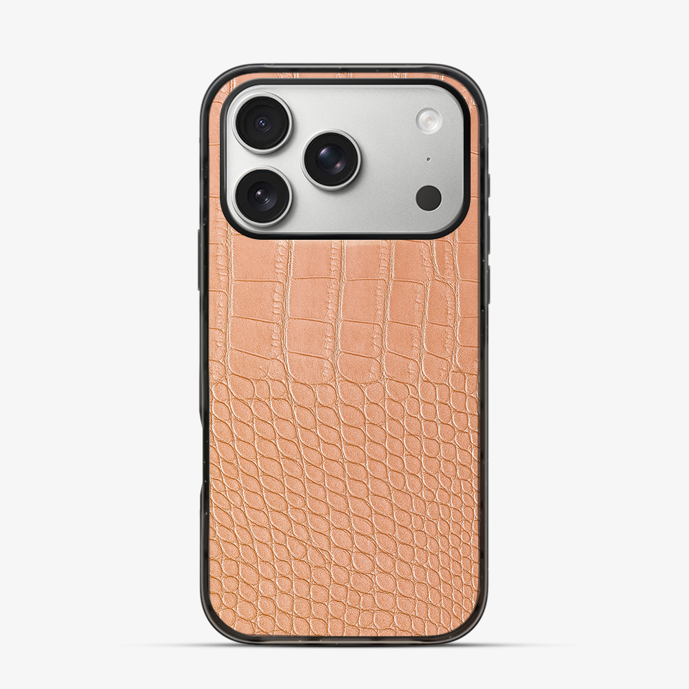 Pink Croco iPhone 17 Pro Max Case