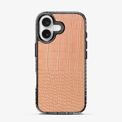 Pink Croco iPhone 16 Case