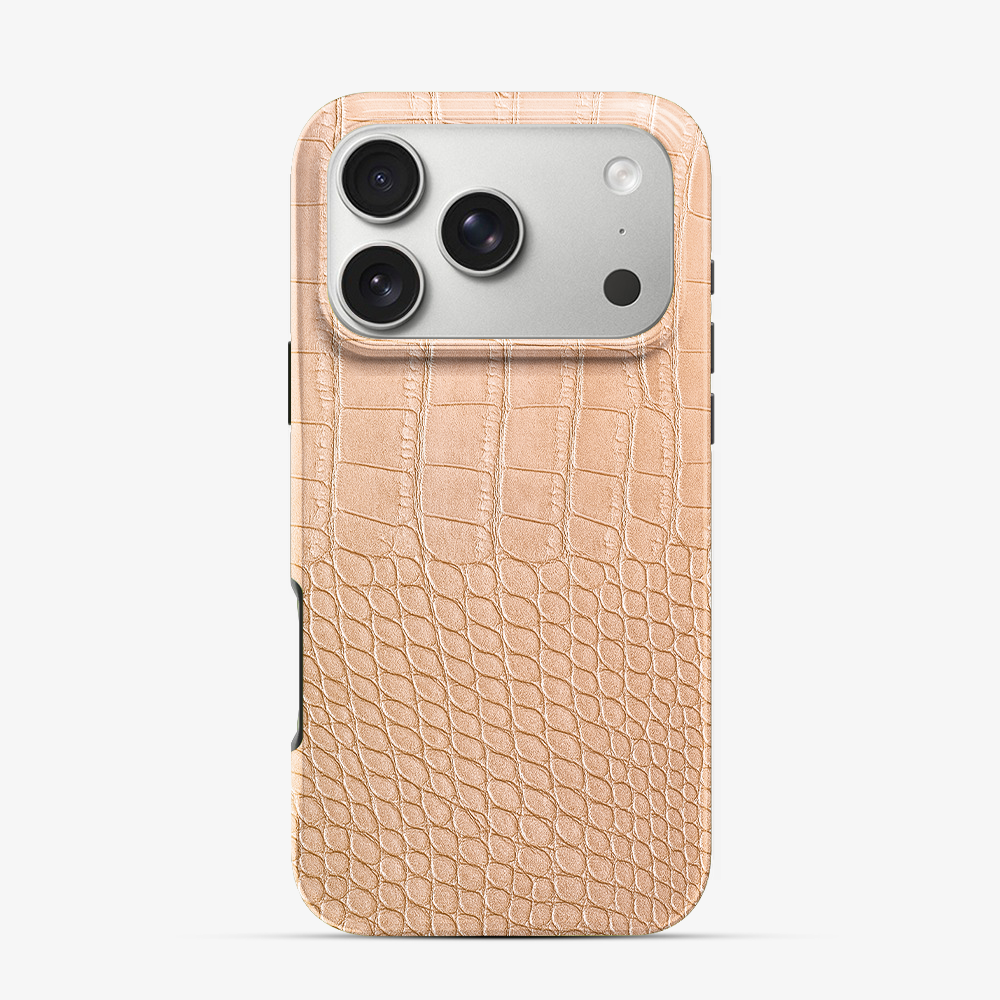 Pink Croco iPhone 17 Pro Case