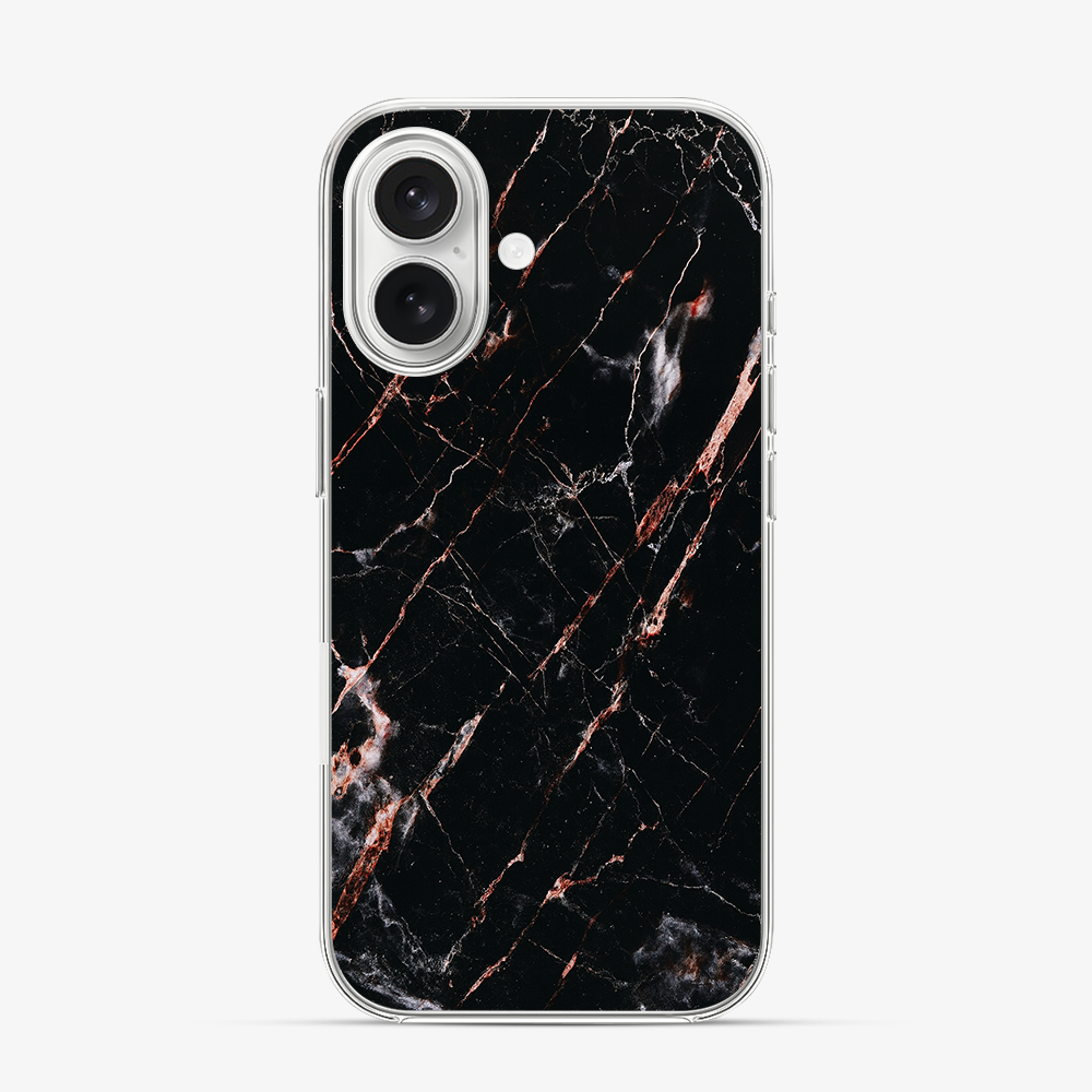 Rose Gold Marble iPhone 16 Case