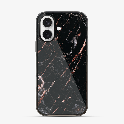 Rose Gold Marble iPhone 16 Case