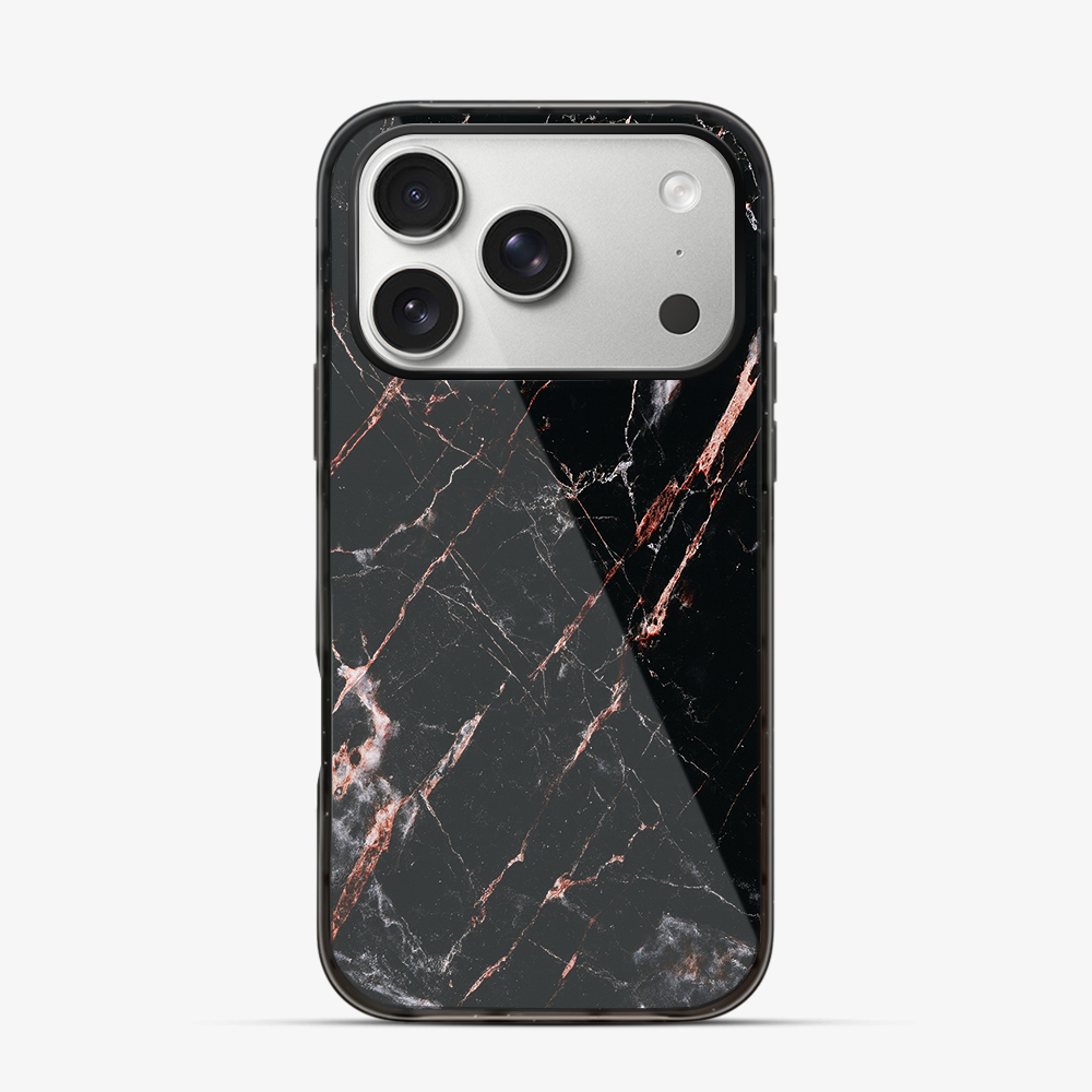 Rose Gold Marble iPhone 17 Pro Case