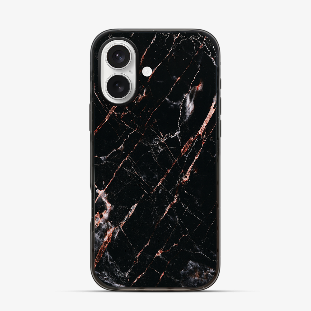 Rose Gold Marble iPhone 16 Case