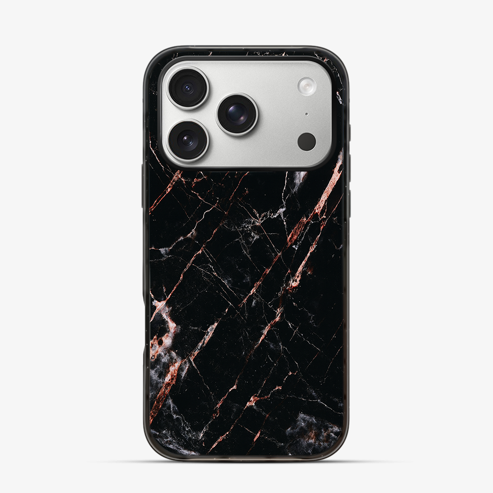 Rose Gold Marble iPhone 17 Pro Case