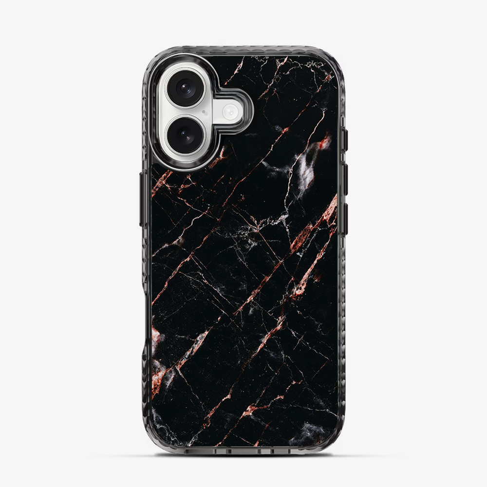 Rose Gold Marble iPhone 16 Case