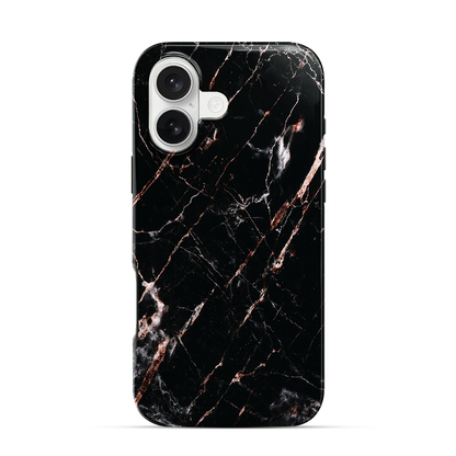 Rose Gold Marble iPhone 16 Case