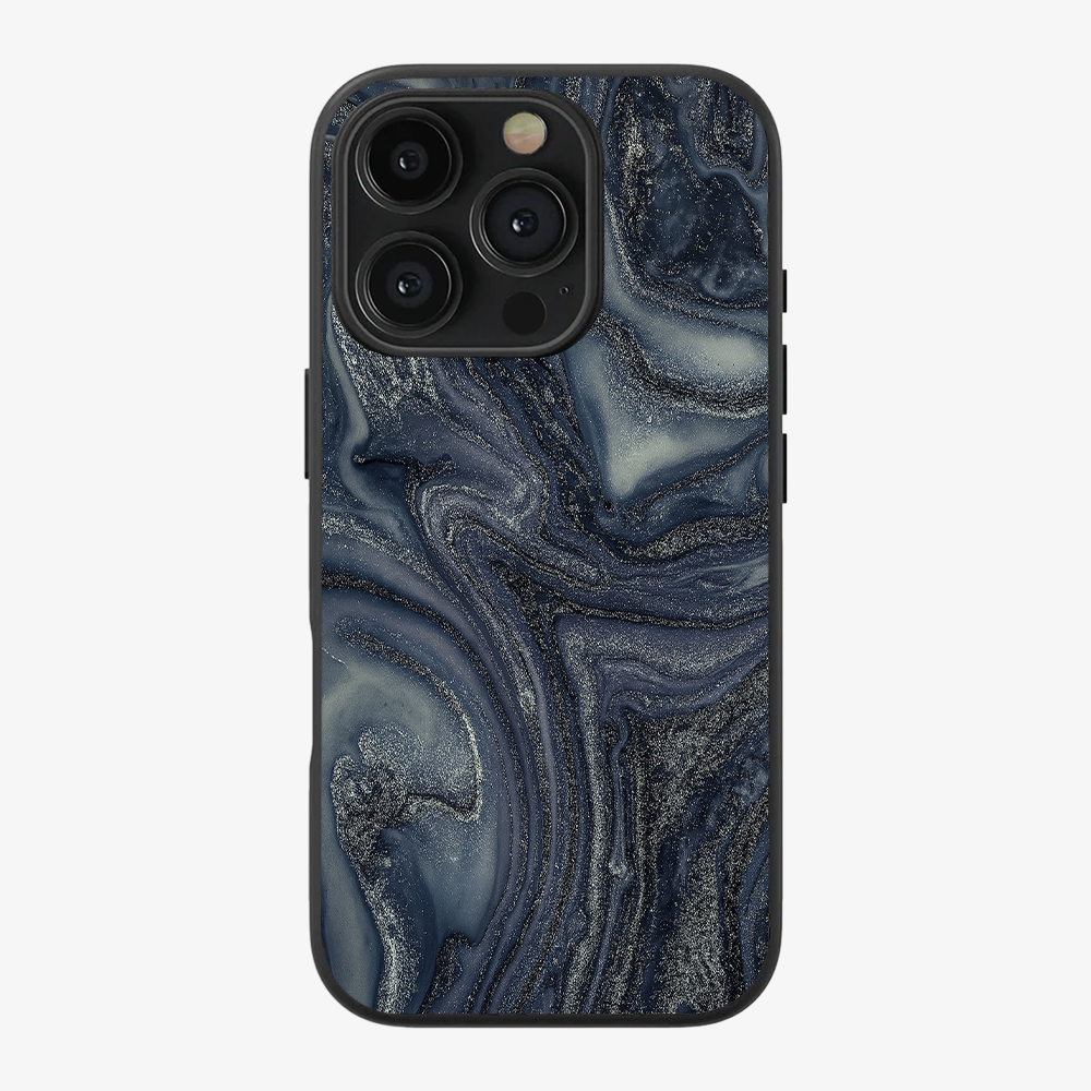 Navy Trench Phone Case Clear Silicone Case