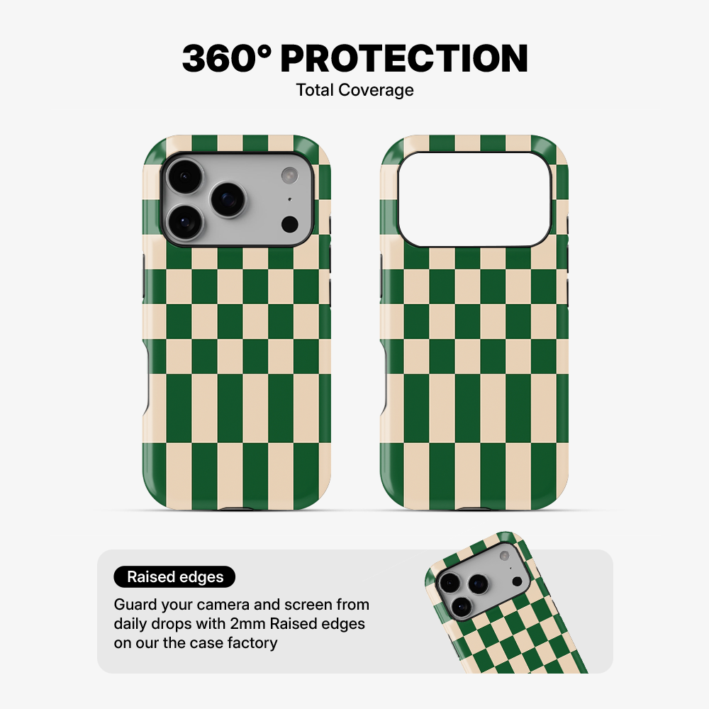 Checkered Ivory Phone Case