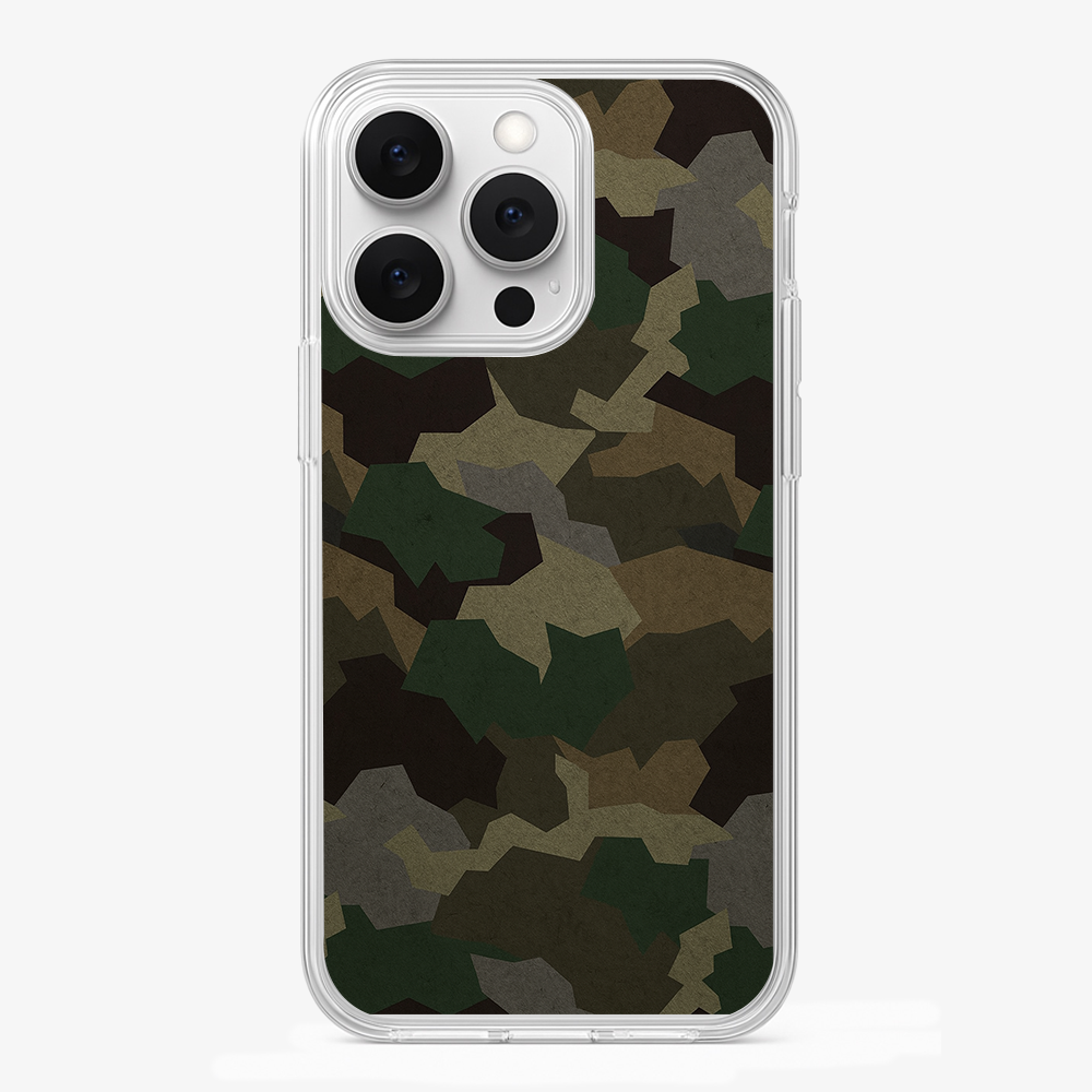 Tropical Green Camo Phone Case Glass Case