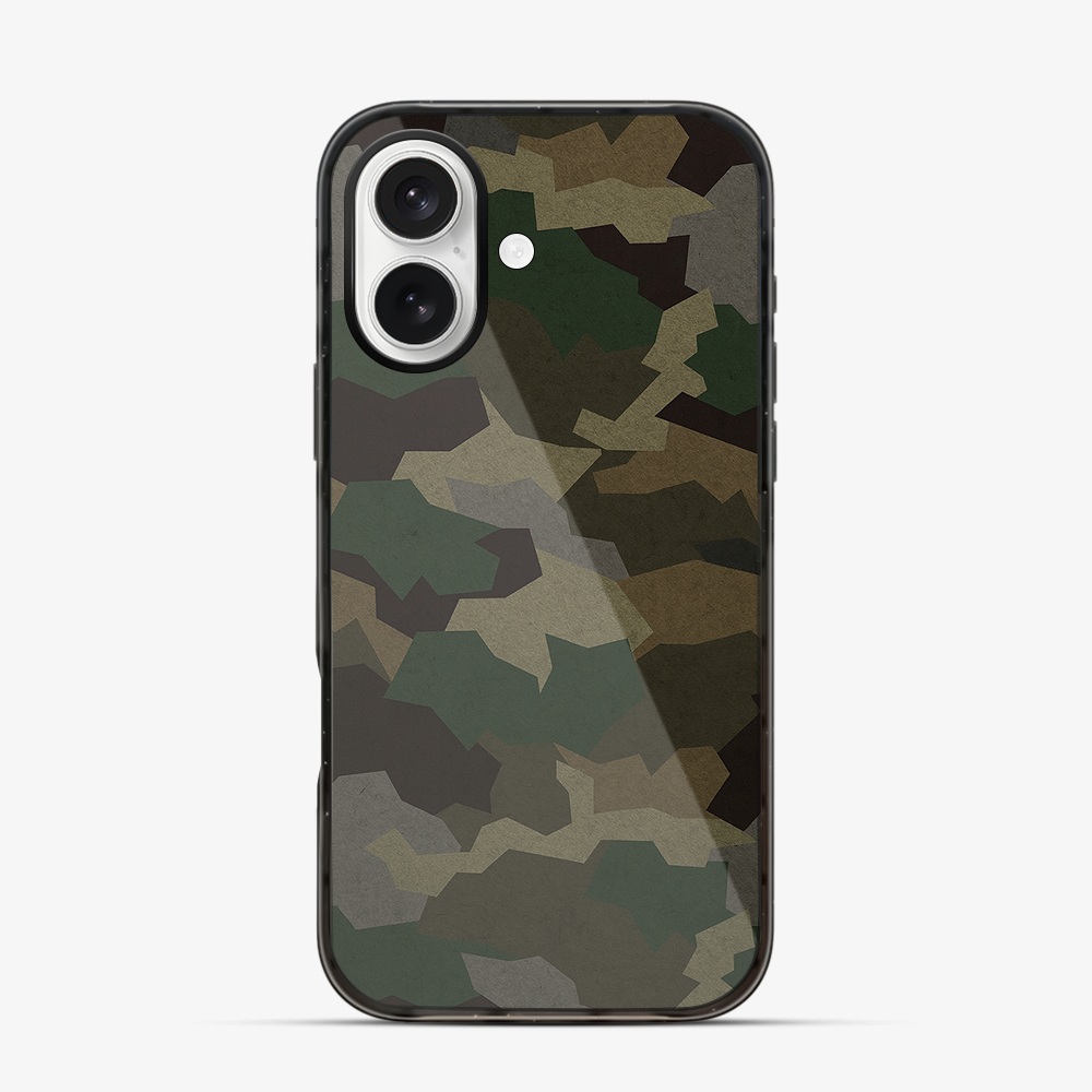 Tropical Green Camo iPhone 16 Case