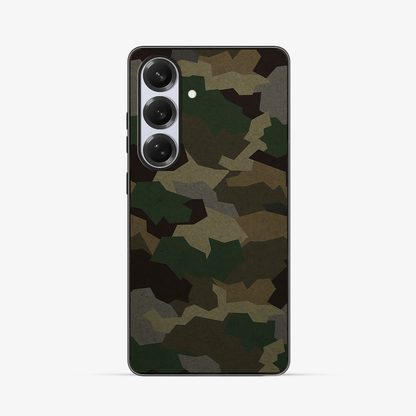 Tropical Green Camo Samsung Phone Case Clear Silicone Case