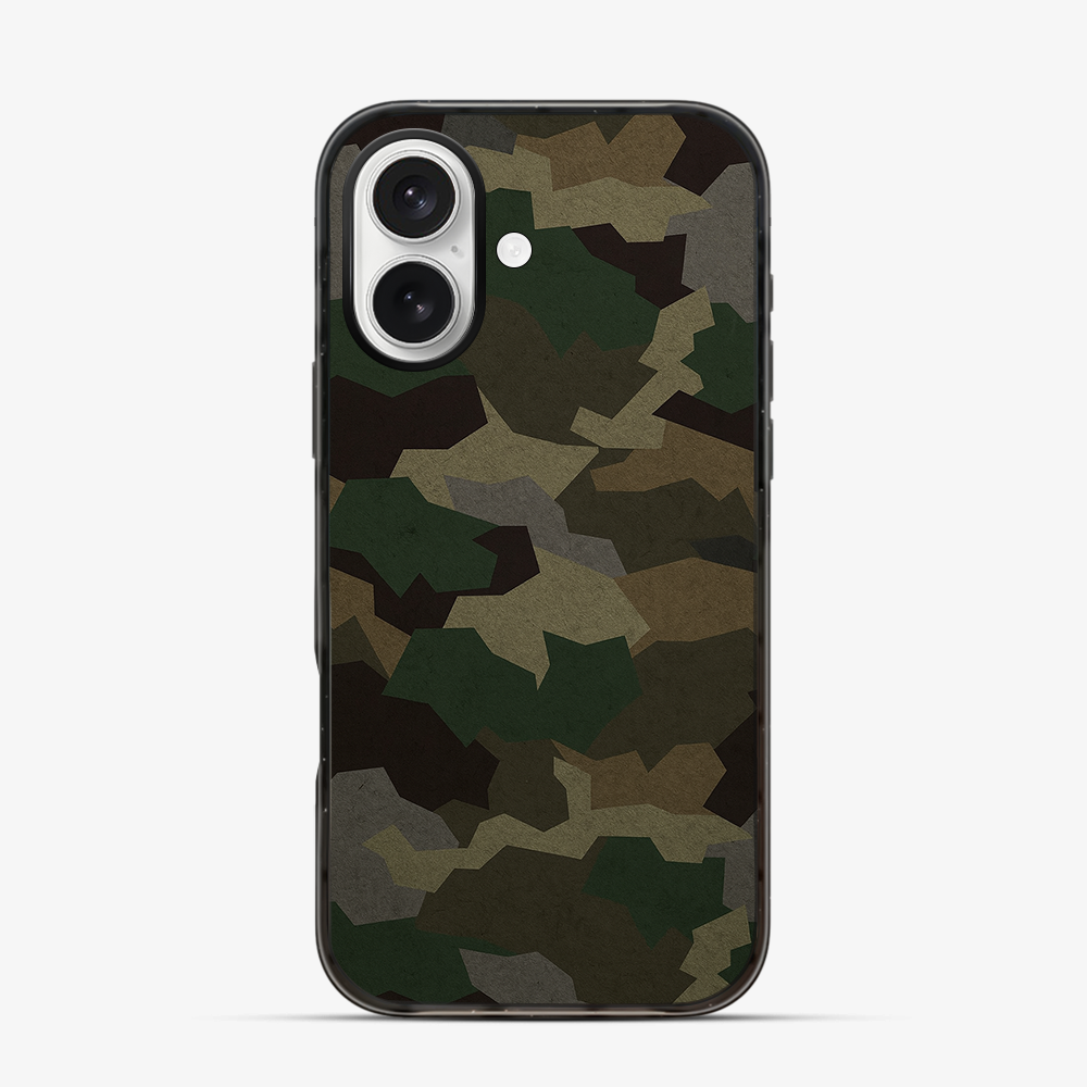 Tropical Green Camo iPhone 16 Case