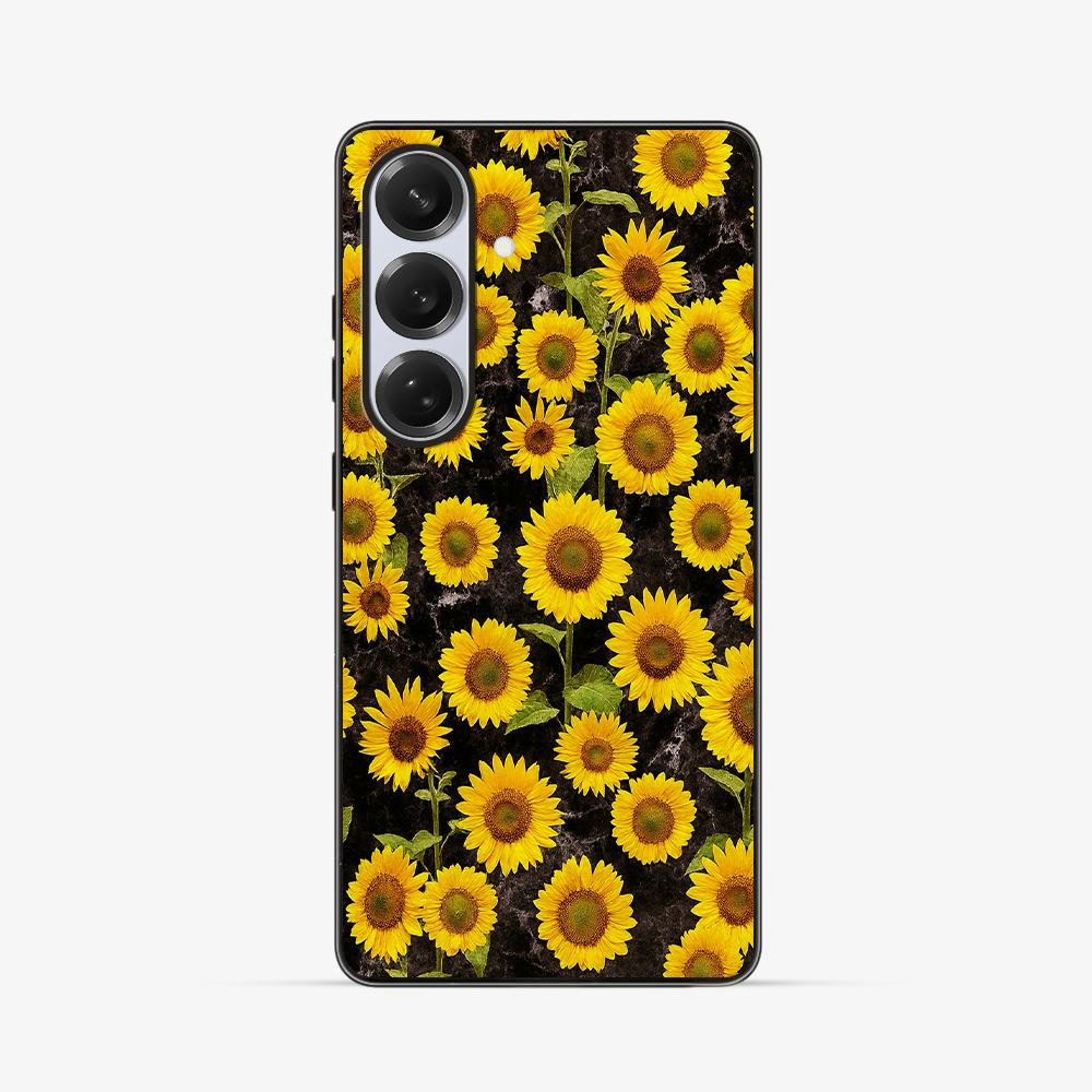 Sunnflower Glimer Samsung Phone Case Clear Silicone Case
