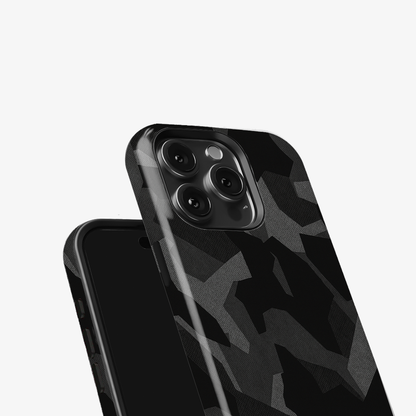 Night Black Camouflage Armoured Phone Case