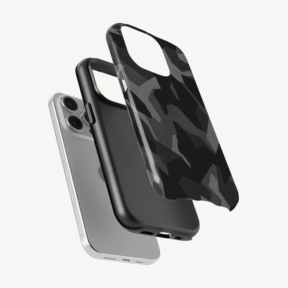 Night Black Camouflage Phone Case